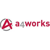 a4works logo, a4works contact details