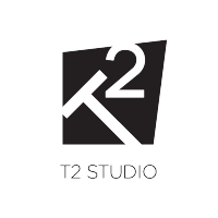 T2 Studio logo, T2 Studio contact details