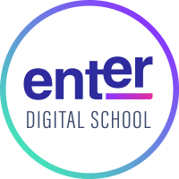 Enter Digital School logo, Enter Digital School contact details