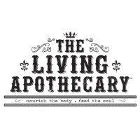 The Living Apothecary logo, The Living Apothecary contact details