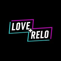 LOVE + RELO logo, LOVE + RELO contact details