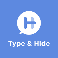 Type&Hide logo, Type&Hide contact details