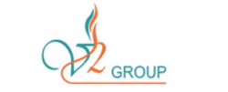 V2 Group logo, V2 Group contact details