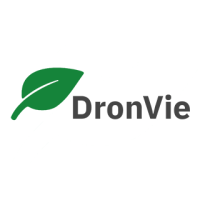 DronVie logo, DronVie contact details