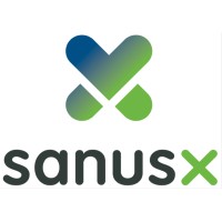 SanusX logo, SanusX contact details