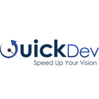 QuickDev logo, QuickDev contact details