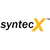 syntecX logo, syntecX contact details