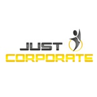 Just Corporate logo, Just Corporate contact details