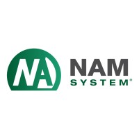 NAM system logo, NAM system contact details