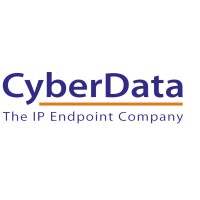 CyberData logo, CyberData contact details