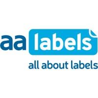 AA Labels logo, AA Labels contact details