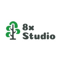 8x Studio logo, 8x Studio contact details