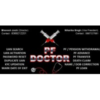 The PF DOCTOR logo, The PF DOCTOR contact details