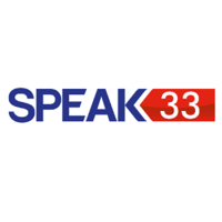 SPEAK33 logo, SPEAK33 contact details