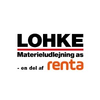 LOHKE Materieludlejning as logo, LOHKE Materieludlejning as contact details