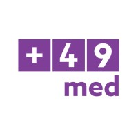 +49 med GmbH logo, +49 med GmbH contact details