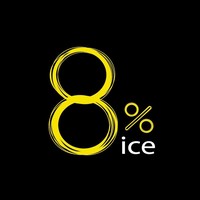 8% ice logo, 8% ice contact details