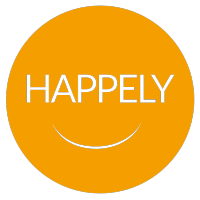 Happely logo, Happely contact details