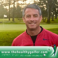 the Healthy Golfer logo, the Healthy Golfer contact details