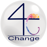 4Change logo, 4Change contact details