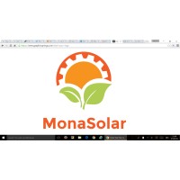 MonaSolar logo, MonaSolar contact details