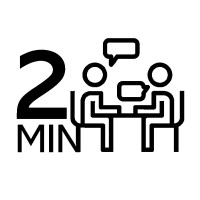 “The 2 Minute Interview” logo, “The 2 Minute Interview” contact details