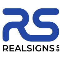 RealSigns logo, RealSigns contact details