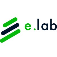 E.Lab logo, E.Lab contact details