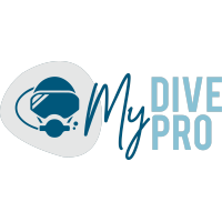 MyDivePro logo, MyDivePro contact details