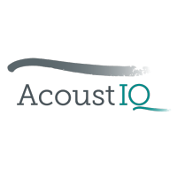 AcoustIQ logo, AcoustIQ contact details