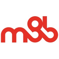 M8B logo, M8B contact details