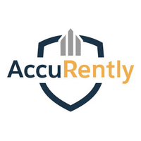 AccuRently logo, AccuRently contact details