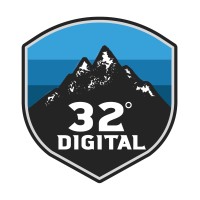 32 degrees digital logo, 32 degrees digital contact details