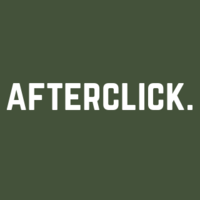 AfterClick logo, AfterClick contact details