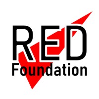 The RED Foundation logo, The RED Foundation contact details