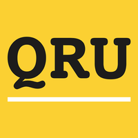 QRU logo, QRU contact details