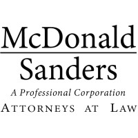 McDonald Sanders, P.C. logo, McDonald Sanders, P.C. contact details