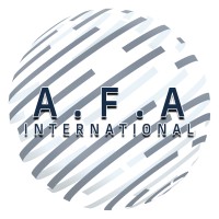 A.F.A. international logo, A.F.A. international contact details