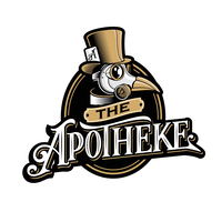 The Apotheke logo, The Apotheke contact details