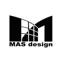 MAS design logo, MAS design contact details