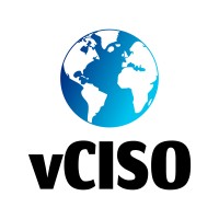 vCISO logo, vCISO contact details