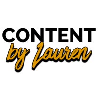 Content by Lauren logo, Content by Lauren contact details