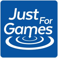 JUST FOR GAMES logo, JUST FOR GAMES contact details