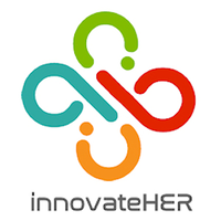 innovateHER logo, innovateHER contact details