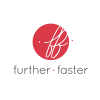 further.faster logo, further.faster contact details