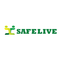 SAFELIVE logo, SAFELIVE contact details