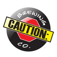 CAUTION: Brewing Company logo, CAUTION: Brewing Company contact details