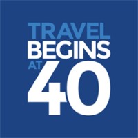 Travel Begins at 40 logo, Travel Begins at 40 contact details