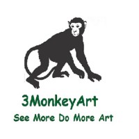 3MonkeyArt logo, 3MonkeyArt contact details