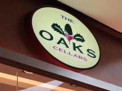 The Oaks Cellars logo, The Oaks Cellars contact details